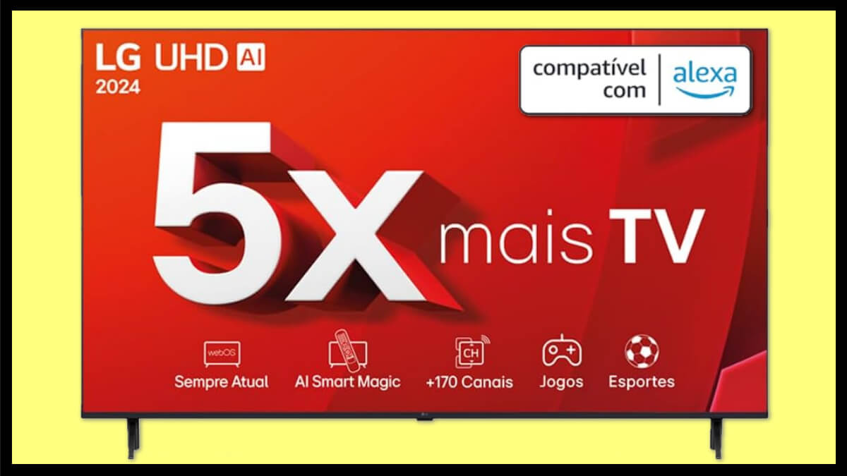 Ofertas do dia: smart TVs da LG e Samsung com até 55% de desconto