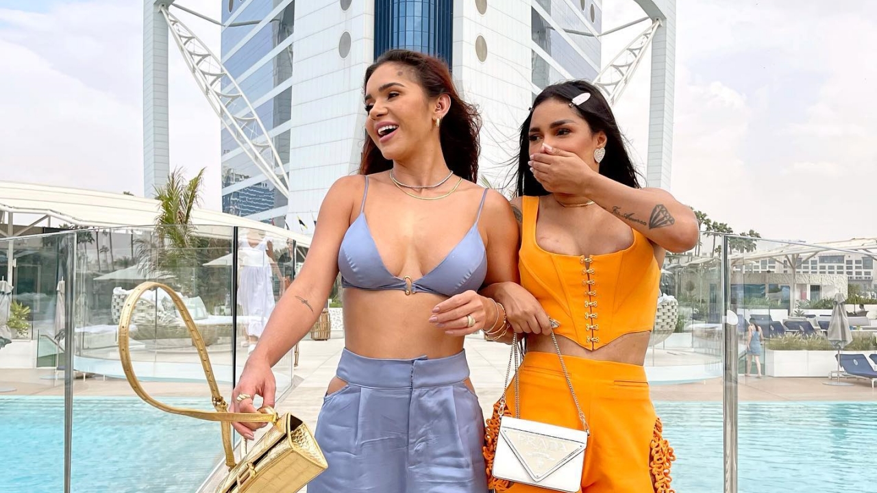Flay abre álbum de fotos de férias em Dubai com Gizelly Bicalho: ”Primeiro dia”