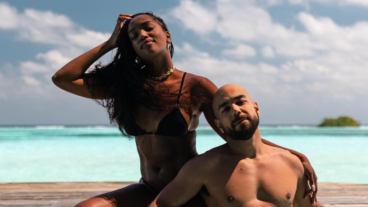 Iza posta fotos românticas com o marido nas Maldivas e se derrete: ”Meu talismã”