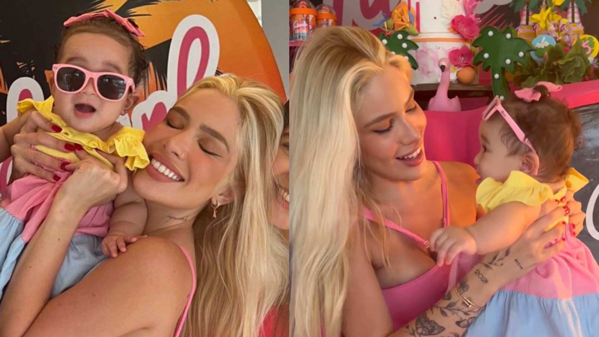 Karoline Lima celebra o sexto mesversário da filha, Cecília