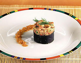 CEVICHE DE NAMORADO AO GENGIBRE