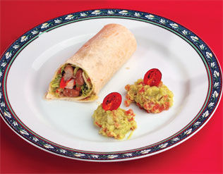 TORTILLA COM GUACAMOLE