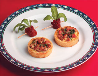 QUICHE DE QUEIJO E PRESUNTO