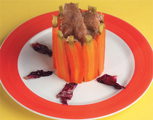 TIMBALE DE CENOURA E RICOTA
