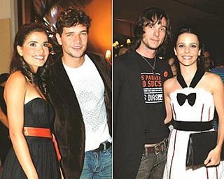 CASAIS E SEUS EX NO LANCAMENTO DA NOVELA SINHÁ MOCA