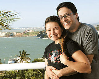 LÚCIO MAURO FILHO COM CÍNTIA OLIVEIRA
