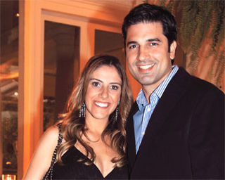 O casal Daniela Zurita e Eduardo Guedes.