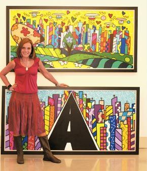 BIA DUARTE E A ARTE DE ROMERO BRITTO