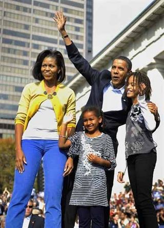 Michelle Obama: Combinação particular de cores