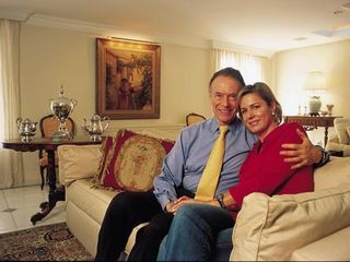 Marcia Peltier e Carlos Arthur Nuzman