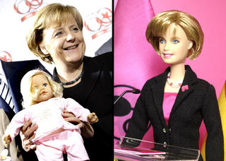 Chanceler Angela Merkel vira boneca na Alemanha
