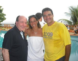 Sérgio Valente em feijoada com amigos