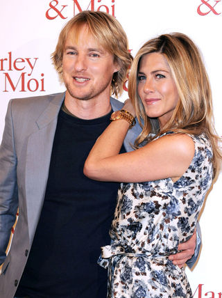 Jennifer Aniston e Owen Wilson participam de pré-estreia de 'Marley & Eu' em Paris