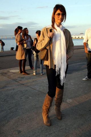 Fernanda Abreu na primeira fila do Fashion Rio