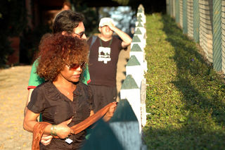 Elza Soares visita parque ecológico em Betim