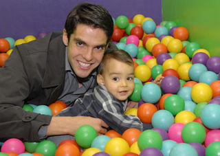 Kaká e o filho Luca