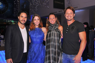 Marco Bravo, Carol Castro, Juliana Camatti e Mario Frias