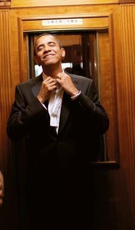 Obama e família: exposição em SP