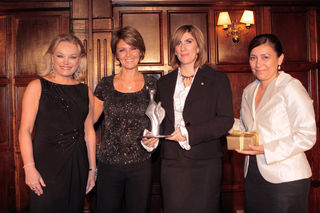 Maria Inês Borges da Silveira, Fernanda Richa e as representantes da Itaiupu Binacional, Lilian Paparella Pedro Dias e Heloisa Covolan