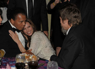 Angelina Jolie, Muhammad Ali e Brad Pitt