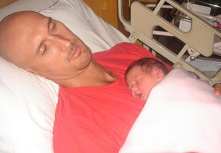 Nalbert e a filha, Rafaela