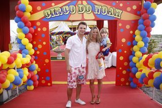 Cássio Reis e Danielle Winits com Noah