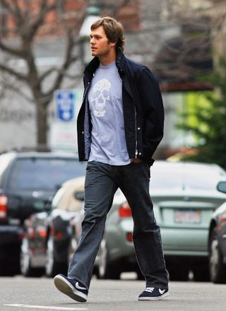 Papai Tom Brady em Boston