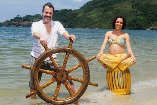 Rennata Airoldi e Leonardo Medeiros: ‘grávidos’