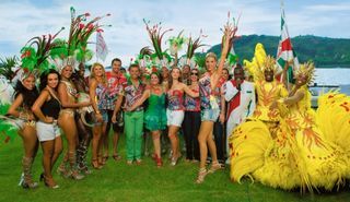 A folia apoteótica das celebridades da Grande Rio