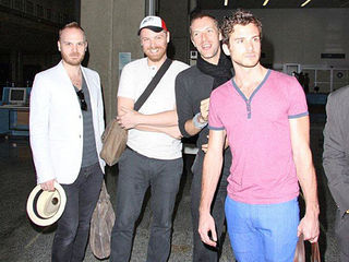 Banda inglesa Coldplay chega ao RJ