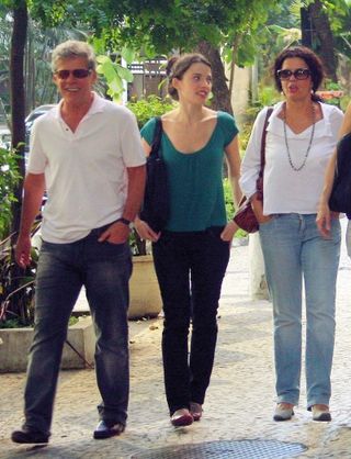 José Mayer com Júlia e Vera Fajardo