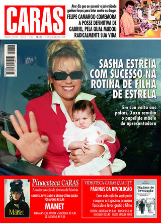 Xuxa e Sasha nas páginas de CARAS