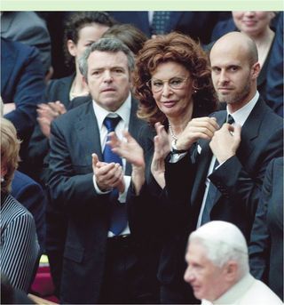 Sophia Loren e Papa