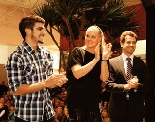 Caio Castro e Eriberto Leão na passarela