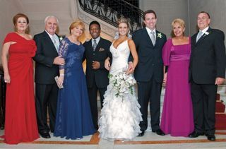 Pelé na boda chic da filha de Pepito
