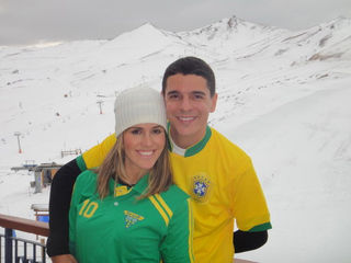 Fernanda Pontes: torcida na neve