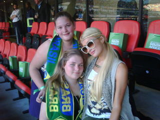 Paris Hilton na torcida pelo Brasil