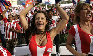 Modelo paraguaia é destaque na Copa