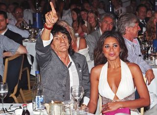 Ron Wood e Ana Araujo: leilão pop em Londres