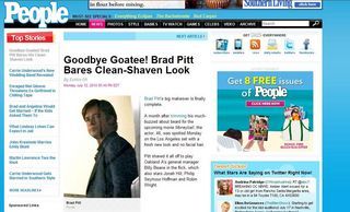 Brad Pitt raspa toda a barba