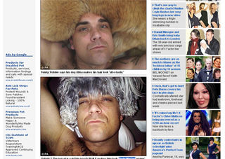 Robbie Williams: pose com seus peludos
