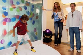 Christine e Floriano curtem filho