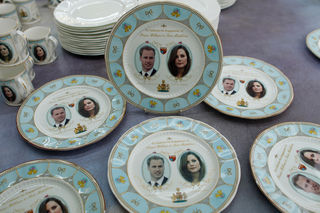 Objetos para festejar a união de William
