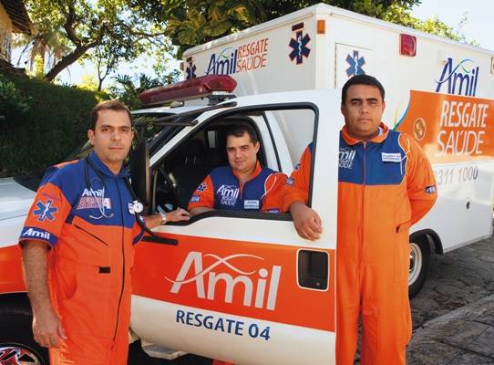 Uma equipe médica sempre de prontidão