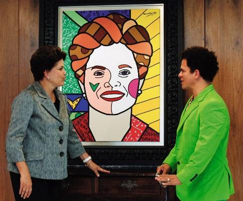 Romero Britto: Homenagem a Dilma