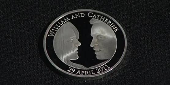 Produção de moedas de William e Kate