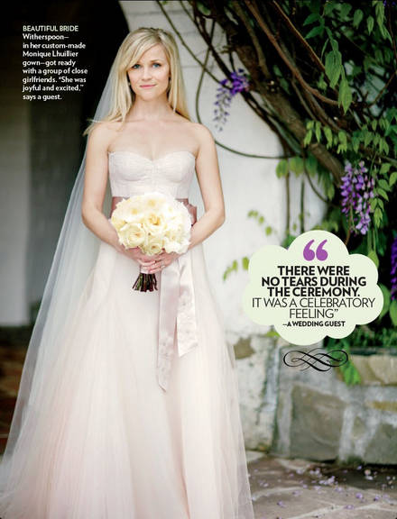 O vestido de casamento de Witherspoon
