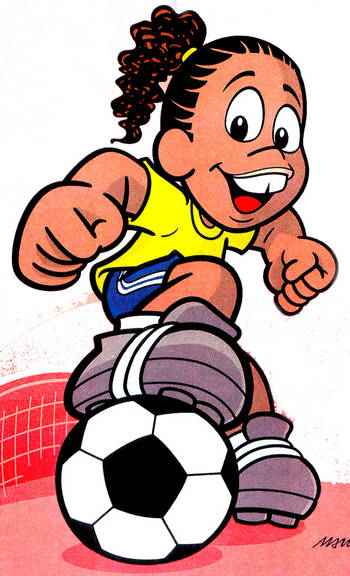 Ronaldinho Gaúcho em versão desenho