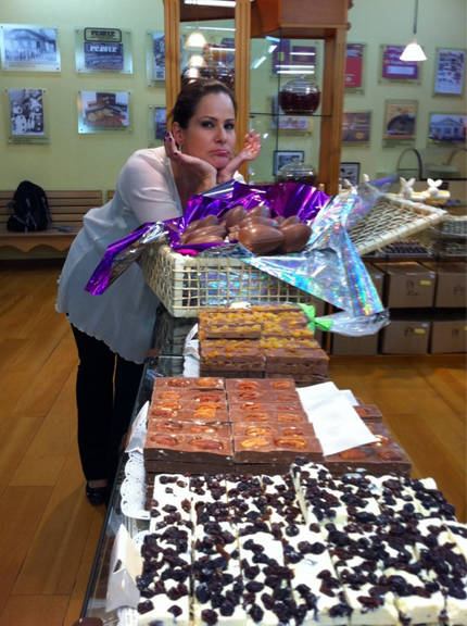 Renata Ceribelli resiste aos chocolates