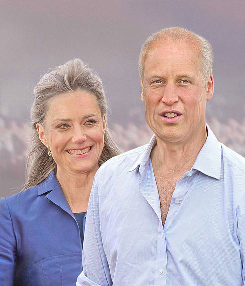Quer saber como serão o príncipe William e sua Kate daqui a 30 anos?